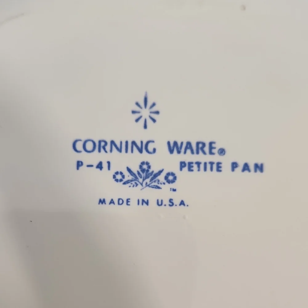 Vintage CorningWare Blue Cornflower P-41 Petite Pan